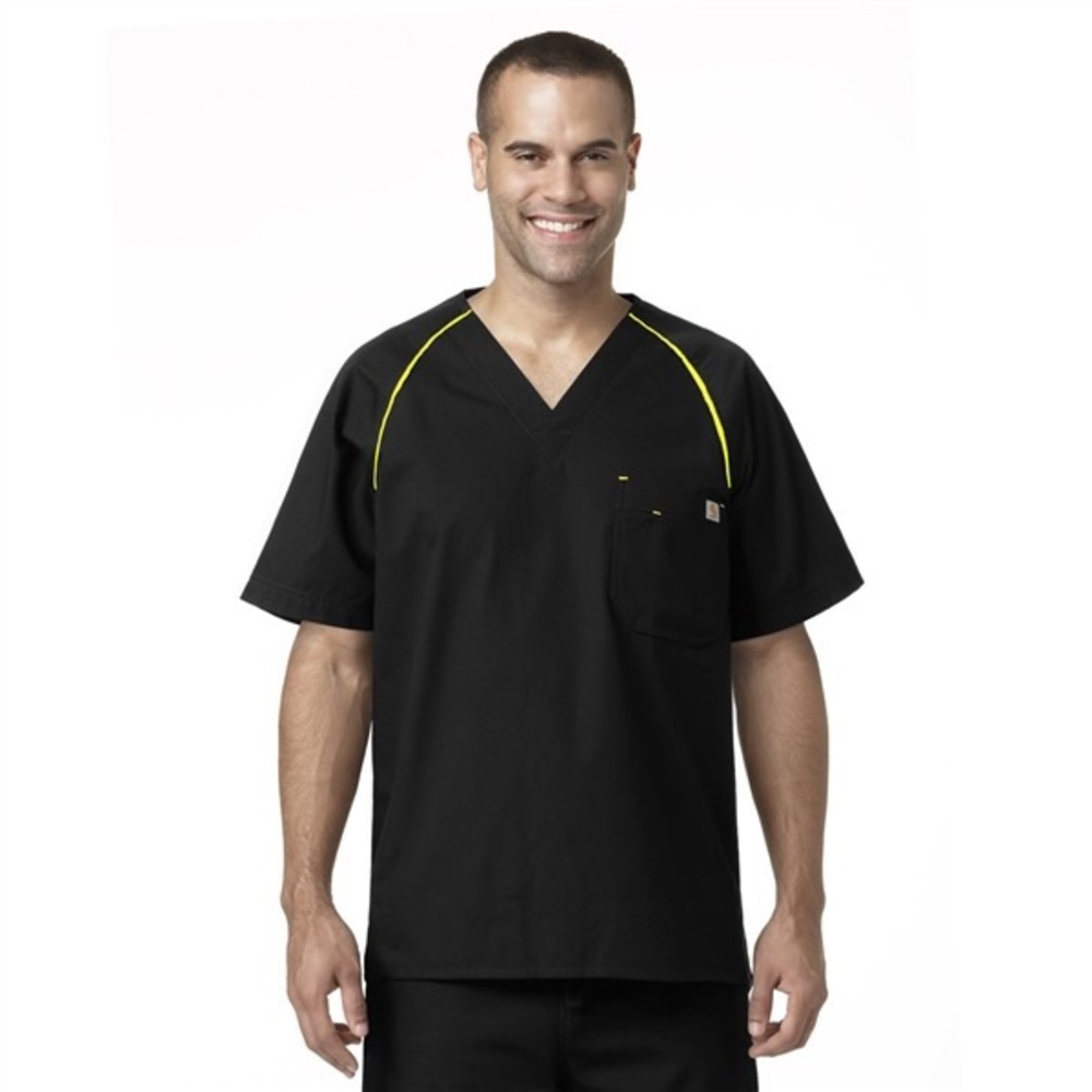⭐️ Carhartt Men's V-Neck Raglan Sleeve Ripstop Top Scrubs size MEDIUM